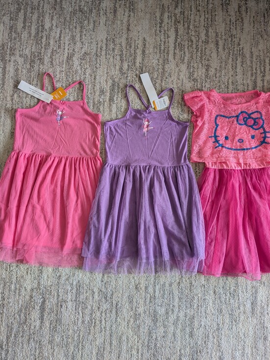 Gymboree Other - Girls L 10/12 Lot of 3 Dresses Pink Purple Tulle Tutu Hello Kitty Ballerina NWT